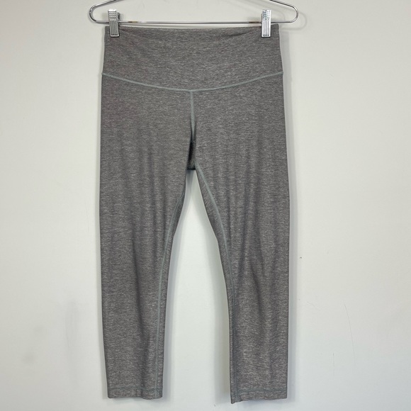 Lululemon Wunder Under Crop II Heathered Slate Pants Leggings Tights Yoga 6 - Picture 5 of 12